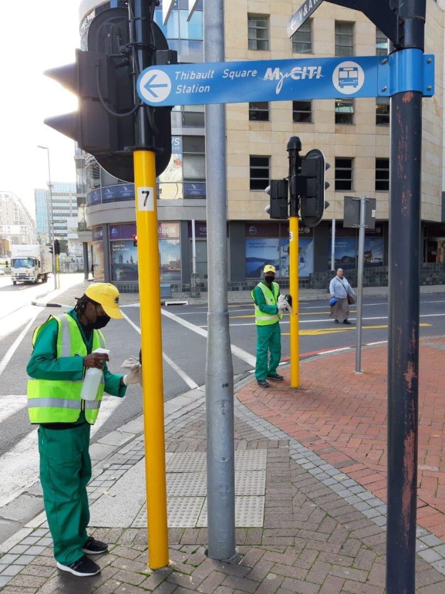 Urban Sanitiser Ambassadors in the CBD