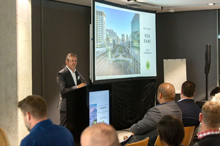 CCID Chairperson – Rob Kane addresses the audience