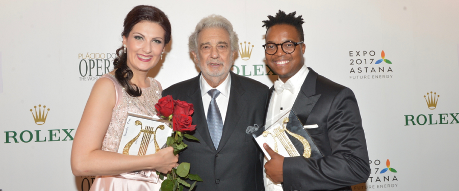 Adela Zaharia and South African tenor Levy Sekgapane - 2017 winners